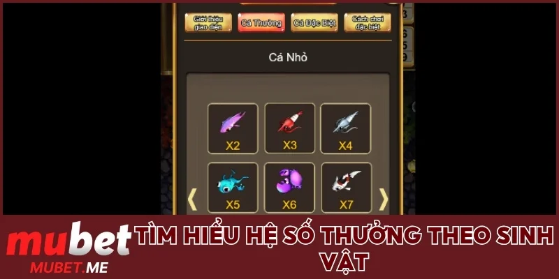 Tìm hiểu hệ số thưởng theo sinh vật